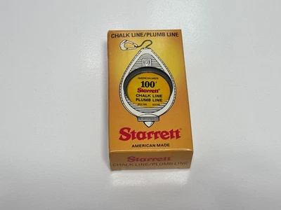Starrett Tools USA 100' Chalk Plumb Line American Made (SCL100) New Old Stock - Image 1 of 4