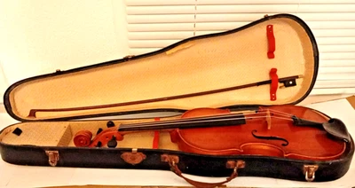 Vintage Old BERINI Violin  (Bear & Son) FRENCH 4/4 Antique circa 1920 dv368a - Image 1 of 4