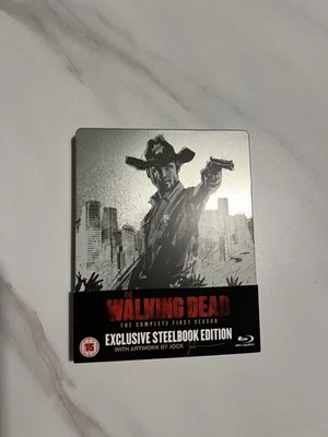 THE  WALKING  DEAD  THE  COMPLETE  FIRST SEASON - BLU-RAY  STEELBOOK -  NEW  - Image 1 of 3