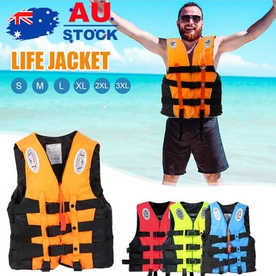 Life Jackets Watersport Ski Buoyancy Aid Kayak Sailing Boating Vest Adults Kids - image 1 of 4