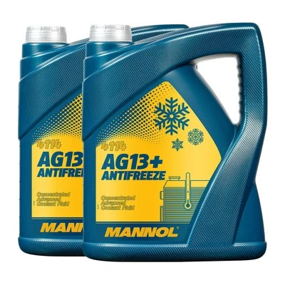 10 (2x5) Litre Mannol Antigel AG13 + Advanced Antigel Concentré - Photo 1/4