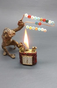 RARE VINTAGE LIGHTER LANCEL WATCH ART DECO POCKET LIGHTER VINTAGE FEUERZEUG... - Picture 1 of 8