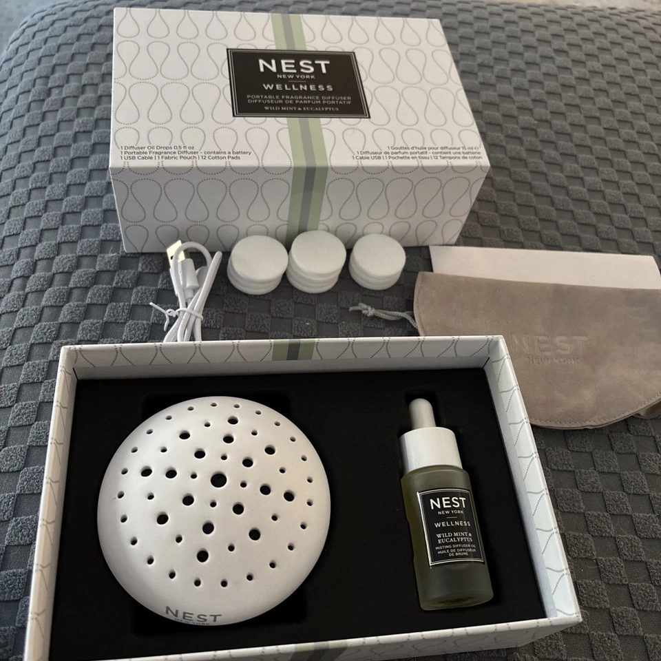 Nest New York Wellness Portable Diffuser Kit Wild Mint Eucalyptus - Image 1 of 1
