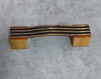 Ящик в стиле ар-деко выдвижной 3 дюйма латунный бакелит Butterscotch с винтами - Изображение 1 из 4