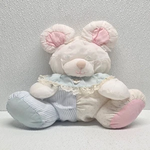 Fisher Price Puffalump Baby Mouse Plush Rattle Ruffle Collar Vintage - Picture 1 of 21