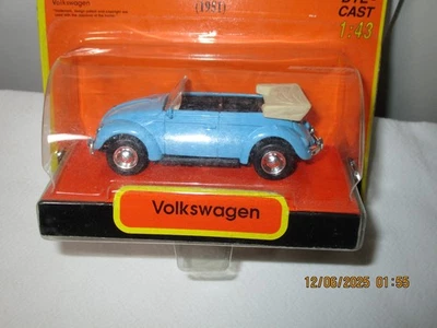 НОВЫЙ-RAY ЛИТОЙ ФОЛЬКСВАГЕН 1951 VW 1200 КАБРИОЛЕТ КАК НОВЫЙ НА CARRD - Изображение 1 из 2