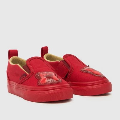 Zapatos deportivos Vans x Haribo rojos sin cordones para niños pequeños (9,5) Foto 1 de 4