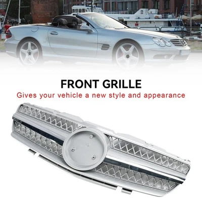 Front Bumper Upper Grill Grille Fit Mercedes R230 SL500 SL600 2003-2006 1 Fin# Foto 1 de 4