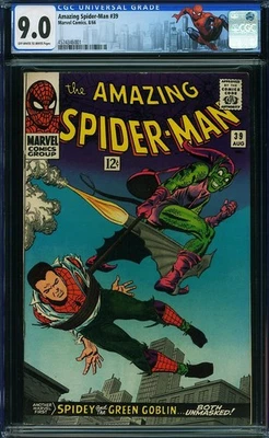 Amazing Spider-Man #39 Marvel 1966 Key Romita Green Goblin High Grade Cgc 9.0 - Image 1 of 2