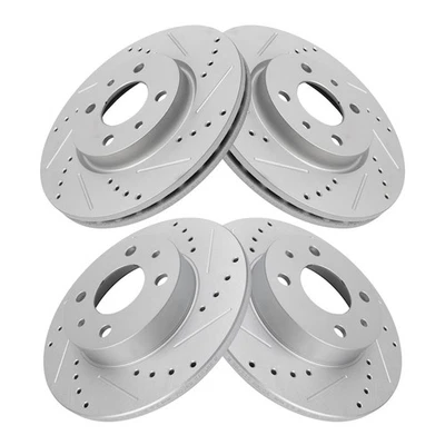 Комплект передних и задних тормозных дисков для Fiat 500 2012-2017 годов выпуска - Изображение 1 из 4