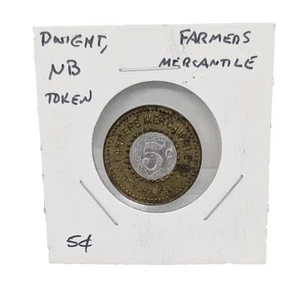 Moneda ficha comercial Farmers Mercantile Co. 1919 Dwight, NE 5¢ - Imagen 1 de 2