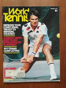 Vintage World Tennis Magazine January 1977 Jimmy Connors - Picture 1 of 2