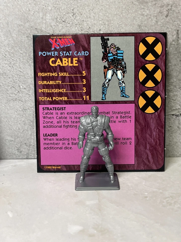 1992 The Uncanny X-Men Alert Adventure Game - Figure & Card CABLE - Image 1 of 1