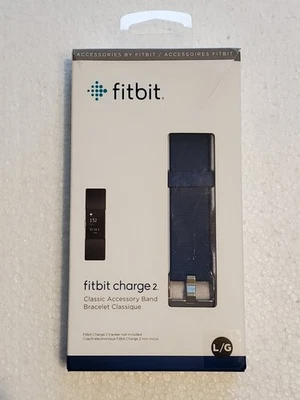Fitbit Charge 2 蓝色腕带 大号 全新 损坏 盒子 — 第 1/4 张图片