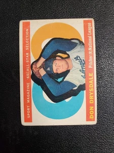 1960 Topps - High # Don Drysdale #570 All Star VG  - Bild 1 von 3