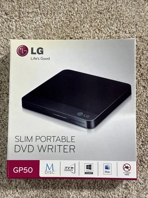Grabadora de DVD portátil LG ultra delgada GP60NB50, nueva sellada Foto 1 de 4