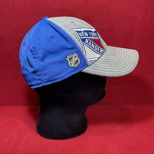 Reebok New York Rangers NHL Men's Size L/XL Gray & Blue Center Ice Hat Cap - Picture 1 of 19