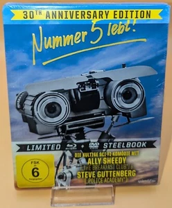 SHORT CIRCUIT 30TH ANNIVERSARY LIMITED BLU-RAY + DVD STEELBOOK (LOOSE DISC) - Imagen 1 de 6