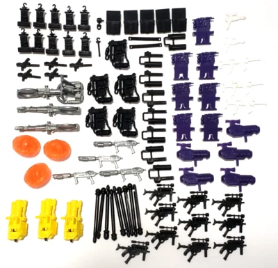 GI JOE COBRA VINTAGE 1991 EJÉRCITO CONSTRUCTOR ARMAS LOTE PIEZAS GUARDIA CARMESÍ INMORTAL Foto 1 de 4