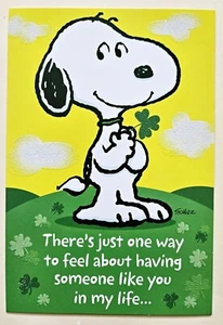 Happy St. Patrick's Day/ Peanuts "Snoopy"/Greeting Card / (+ Envelope 4.5×6.5") - Picture 1 of 4