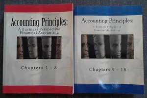 Accounting Principles Business Perspective Financial 2 Book Lot Hermanson... - Picture 1 of 9