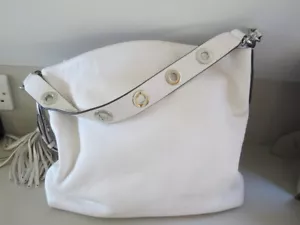 Michael Kors unused white pebbled leather slouchy boho bag - Picture 1 of 10