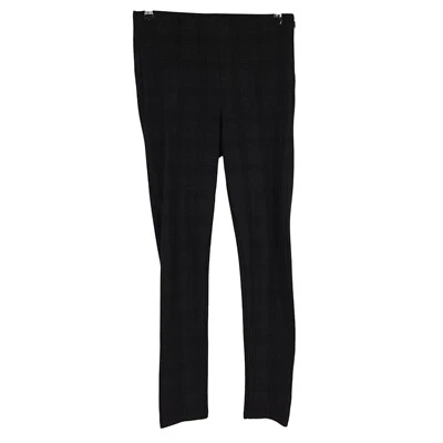 Ann Taylor узкие леггинсы брюки серый черный клетку высоты понте вязаный молнии 4 - Изображение 1 из 4