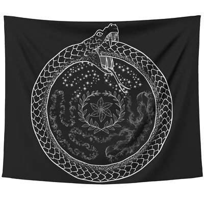 Tapiz de rueda Hécate colgante de pared brujería Hécate Ouroboros regalo (59" x 51") Foto 1 de 4