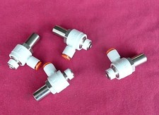 Lot Of Four (4) Smc As3201F-N02-07Sd Flow Controls, Tamper Proof, Made In Japan