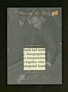 2018 The Bar Pieces Of The Past Martin Luther King Jr. Document Relic and bonus 