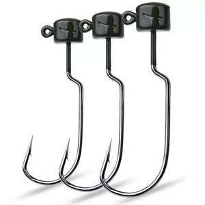 25 pz Ned Rig Jig Heads Senza erba finezza fungo ampio spazio Ned gancio da pesca - Foto 1 di 7