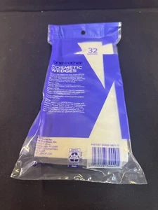 32ct Makeup Cosmetic Wedge Triangle Facial Sponge Applicator, w/ Hyaluronic Acid - Picture 1 of 1