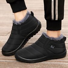 Men Boots Winter Shoes For Men Waterproof Snow Boots Winter Warm Fur Ankle Boots