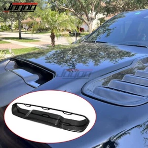 Real Carbon Engine Hood Scoop Vent Decor for Dodge Ram 1500 TRX Off-Road 2019-24 - Picture 1 of 11