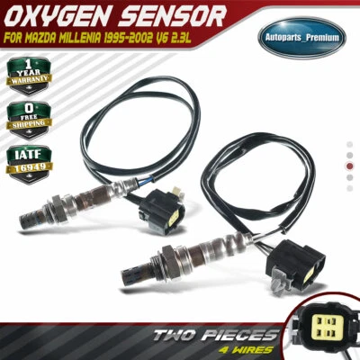 2 sensores de oxígeno O2 delanteros y traseros aguas abajo para Mazda Millenia 1995-2002 2,3 L Foto 1 de 4