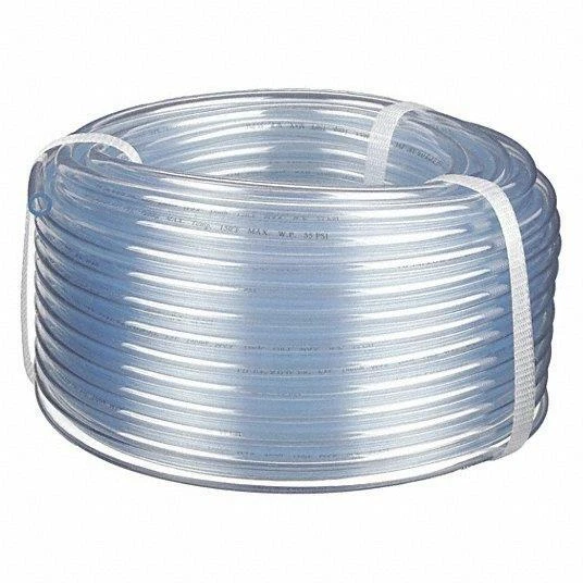New Grainger PVUV8 100' Clear PVC Flexible Tubing 1/2" OD x 3/8" ID  / 26 PSI - Image 1 of 2