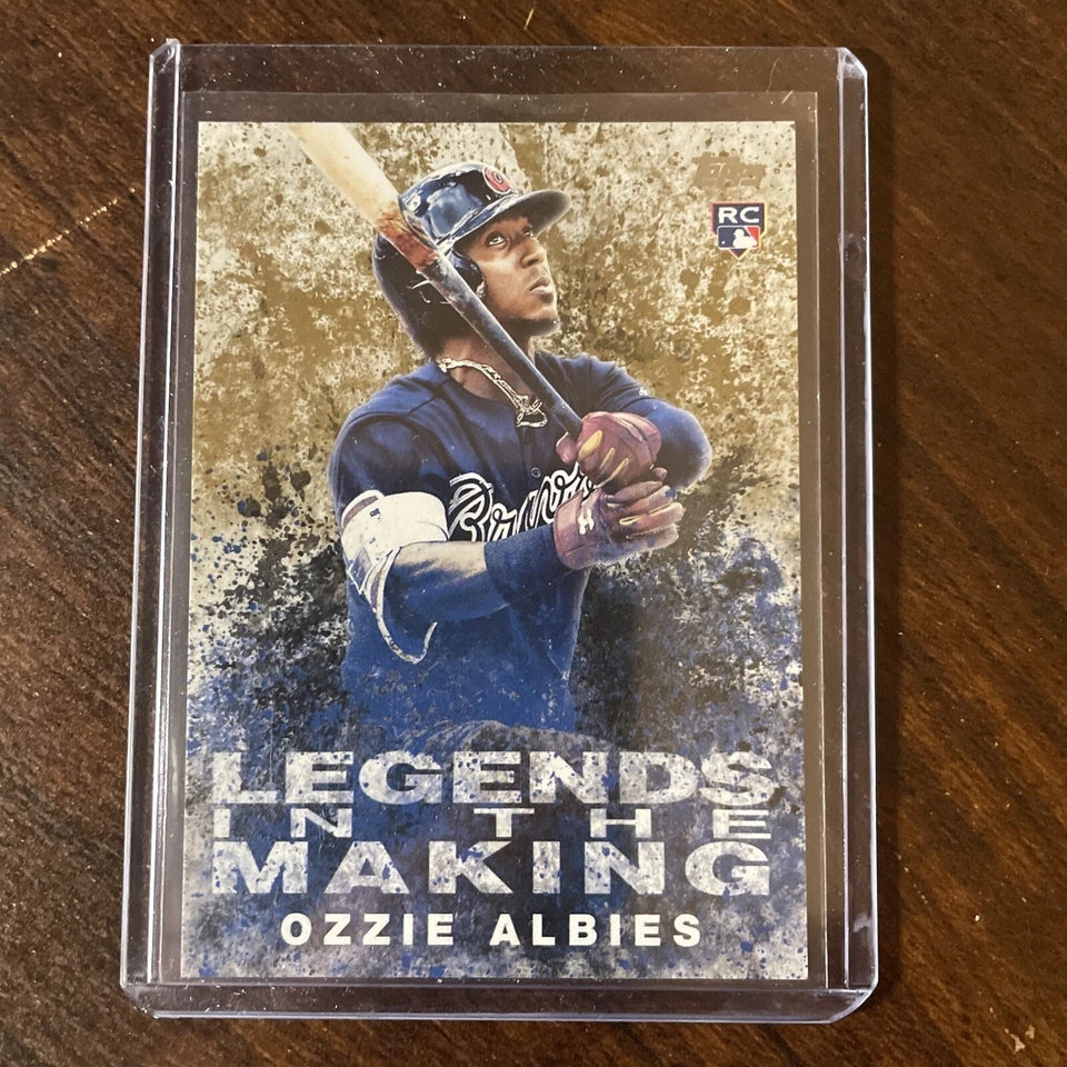 2018 Topps Legends in the Making Gold 10/50 Ozzie Albies Rookie Card RC - Image 1 of 4