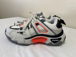 DIESEL S-KIPPER LOW TREK II WHITE CREAM SHOES Y02352 P3400 H8156 MEN’S 7.5 - Picture 1 of 11