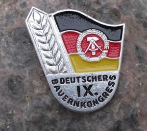 1967 East German Workers 9th Conference IX Deutscher Bauernkongress Pin Badge - Picture 1 of 2
