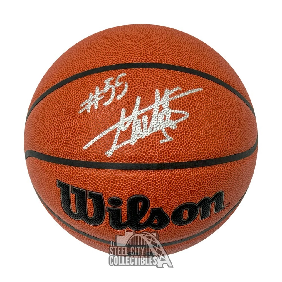 Baloncesto Wilson autografiado por Dikembe Mutombo - BAS Foto 1 de 1
