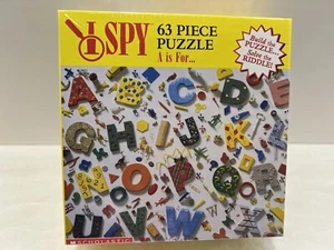 I SPY 63-teiliges Puzzle "A ist für..." SCHOLASTIC Puzzle & Lösen Sie das Rätsel - Bild 1 von 8