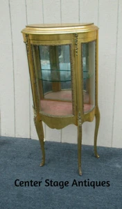 62511   Gold Decorator Curio Cabinet Etergie China Cabinet - Picture 1 of 15