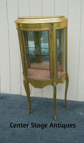 62511   Gold Decorator Curio Cabinet Etergie China Cabinet Cover