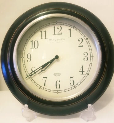Wall Clock Farmhouse Batteries Sterling & Noble 11-1/2 "  4 parts  READ - Image 1 of 3