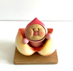 kobito dukan Figure Kakuremojiri Hohoemi smile ceramics in hand - Picture 1 of 9