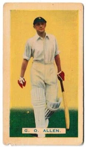 Hoadley Chocolates - 'Empire Games & Test Teams' (1934) - G.O. Allen (Middlesex) - Picture 1 of 2