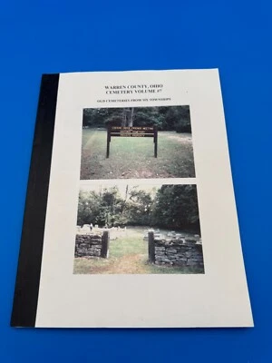 Índice del cementerio del condado de Warren Ohio volumen 7 Foto 1 de 3