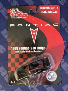 Auto Racing Champions 1969 Pontiac GTO Judge Concept e dettagli muscolari nera - Foto 1 di 2