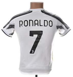 JUVENTUS 2020/2021 HOME FOOTBALL SHIRT JERSEY ADIDAS M BOYS #7 RONALDO - Picture 1 of 10