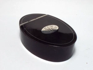 RARE GEORGIAN 18th CENTURY SILVER MONTED FAUX TORTOISESHELL SNUFF BOX, c1780 - Picture 1 of 17